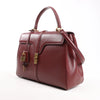 Celine Sac 16 Medium Smooth Leather 2Way Handbag in Burgundy Secondhand