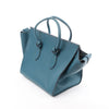 Celine Tie Knot Leather Handbag in Blue Secondhand