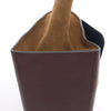 CELINE Trapeze Leather x Suede 2Way Handbag in Navy Blue x Brown x Burgundy Secondhand