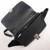 CELINE Trapeze Leather x Suede 2Way Handbag in Black Secondhand