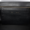 CELINE Trapeze Croc Embossed Leather x Suede 2Way Handbag in Black Secondhand