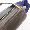 CELINE Trapeze Leather x Suede 2Way Handbag in Brown x Navy Blue x Black Secondhand