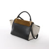 Secondhand CELINE Trapeze Leather x Suede 2Way Handbag in Brown, Black, White
