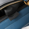 Secondhand CELINE Trapeze Leather x Suede 2Way Handbag in Blue x Black