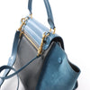 Secondhand CELINE Trapeze Leather x Suede 2Way Handbag in Blue x Black