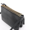 Secondhand Celine Trio Small Leather Crossbody bag in Black