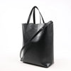 CELINE Cabas Vertical Small Leather 2Way Handbag in Black Secondhand