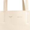 Celine Vertical Cabas Phantom Small Leather 2Way Shoulder Bag in White Secondhand