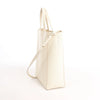 Celine Vertical Cabas Phantom Small Leather 2Way Shoulder Bag in White Secondhand
