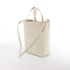 CELINE Cabas Vertical Small Leather 2Way Handbag in White Secondhand