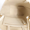 CELINE Cabas Vertical Small Leather 2Way Handbag in White Secondhand