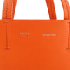 Secondhand CELINE Cabas Vertical Small Leather 2Way Handbag in Orange