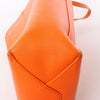 Secondhand CELINE Cabas Vertical Small Leather 2Way Handbag in Orange