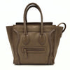 Céline Luggage Micro handbag in dove-grey leather