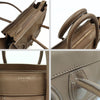 Céline Luggage Micro handbag in dove-grey leather