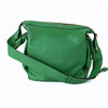 Céline vintage shoulder bag in acid green leather