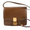 Celine Classic Box Small Leather Shoulder Bag in Brown Secondhand