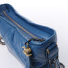 Chanel Gabrielle Doo Chanel Vintage calf Chain Shoulder Bag Blue Gold x Silver Metal Fittings 27113839 Secondhand