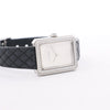 Chanel Boyfriend H6955 KTF95332 SS & Leather QZ Silver-Face Watch Secondhand