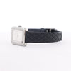 Chanel Boyfriend H6955 KTF95332 SS & Leather QZ Silver-Face Watch Secondhand