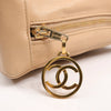 Chanel Chevron Leather Shoulder bag in Beige 1881694 Secondhand