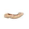 Chanel Coco Mark Camelia Leather Ballet Flats in Beige G32912, Size 39.5 EU Secondhand