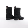 Chanel Coco Mark Cowhide Ankle Boots in Black G30120, Size 39C EU Secondhand