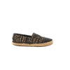 Chanel Metallic Tweed Grosgrain CC Espadrilles in Black x Gold G29762, Size 37 EU Secondhand