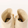 Chanel Coco Mark Leather & Patent Ankle Boots in Ivory x Black G38847, Size 37C EU Secondhand