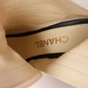 Chanel Coco Mark Leather & Patent Ankle Boots in Ivory x Black G38847, Size 37C EU Secondhand