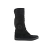 Chanel Coco Mark Matelasse Suede 2WAY Fur Mouton Boots in Black IG26557, Size 38 EU Secondhand