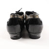 Secondhand Chanel Coco Mark Patent Leather Loafers in Black x Gold G34275, Size 37 EU