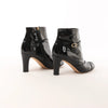 Chanel Coco Mark Patent Leather Ankle Boots in Black G31562, Size 37 C EU Secondhand