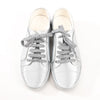 Chanel Coco Mark Rubber Sneakers in Silver G32719, Size 38 EU Secondhand