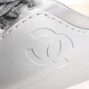 Secondhand Chanel Coco Mark Rubber Sneakers in Silver G32719, Size 38 EU