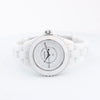 Chanel J12 Phantom H6345 LBH10560 CE×SS QZ White Dial Watch Secondhand