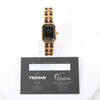 Chanel Premiere L AG70349 GP & Leather QZ Watch with Black Dial Secondhand