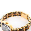 Chanel Premiere L AG70349 GP & Leather QZ Watch with Black Dial Secondhand