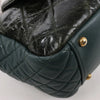 Chanel Reissue Accordion Quilted Leather Mix Shoulder Bag in Green Secondhand
