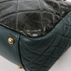 Chanel Reissue Accordion Quilted Leather Mix Shoulder Bag in Green Secondhand
