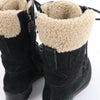 Chanel Sports Suede Leather Shearling Boots in Black G26245, Size 35.5 EU Secondhand