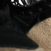 Chanel Sports Suede Leather Shearling Boots in Black G26245, Size 35.5 EU Secondhand