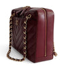 Chanel Camera Chevron Quilted shoulder bag in burgundy leather