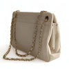 Chanel vintage shoulder bag in beige cotton