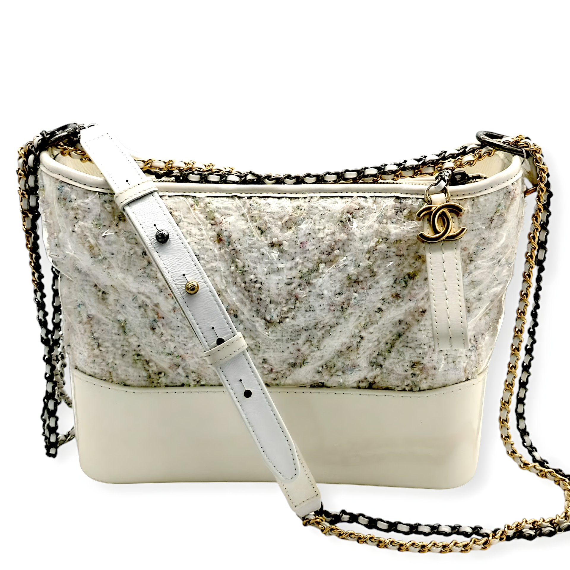 Chanel Chevron Tweed Gabrielle Bag 10s her age