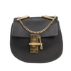 Secondhand Chloe Drew Leather Chain Crossbody Bag in Black