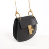 Secondhand Chloe Drew Leather Chain Crossbody Bag in Black