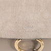 Chloe Faye Suede x Leather Shoulder bag in Greige Secondhand