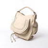 Chloe Marcie Leather Hobo Handbag in Beige Secondhand