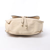 Chloe Marcie Leather Hobo Handbag in Beige Secondhand